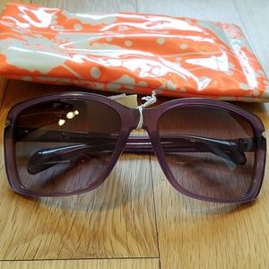 Prada Purple Sunglasses with Kate Spade Case